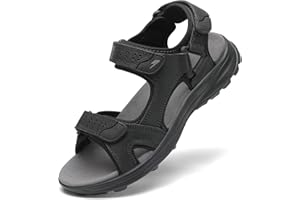 FLARUT Męskie Sandały, Plażowe, Turystyczne, Letnie Wygodne, Trekkingowe, Sportowe, Zapięciem na Rzepy, Plażę Sandały