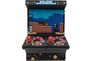 MAD MONKEY Mini Arcade Machine avec 300 Jeux rétro - 2 Joueurs sans Fil Arcade Machine Mini - Console de Jeu rétro de Poche avec Connexion TV & écran Couleur 4,3" - Mini Console de Jeu Portable