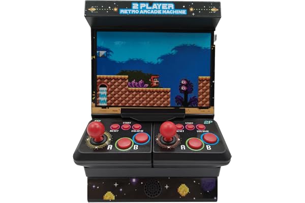 Mini Arcade Machine avec 300 Jeux rétro - 2 Joueurs sans Fil Arcade Machine Mini - Console de Jeu rétro de Poche avec Connexion TV & écran Couleur 4,3" - Mini Console de Jeu Portable