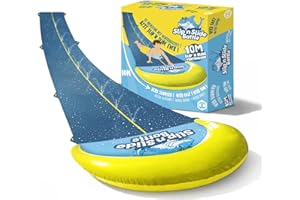 Officiell VentriBattle® | Slip'n Slide med dubbla spår | anslutbar trädgårdsslang | 10 meter | överlägsen kvalitet | Slip'n Slide | utomhus vattensats | tjock | + styv