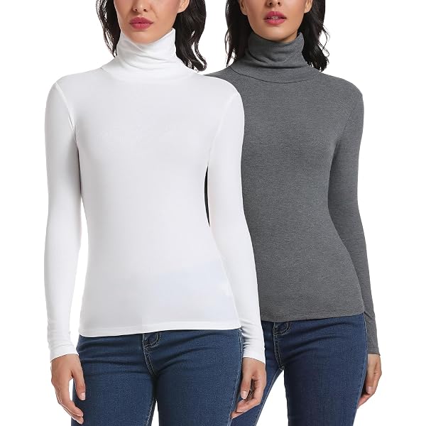 Produktbild von Generisch Thermo Shirt Damen Rollkragenpullover Damen
