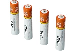 vhbw 4X Batterie AAA Micro Compatible avec Siemens Gigaset A155, A200, AS280, AS285, AS28H, AS300 téléphone Fixe sans Fil (800mAh, 1,2V, NiMH)
