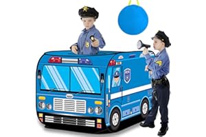 JONEG Toys for Boys Girls 3 4 5 6 7 8 Year Old: Pop Up Tents for Kids Play Tent Truck Playhouse, Toys for Age 3+ Year Old Toddlers Birthday Presents, Indoor Outdoor Christmas Portable Gamehouse (Blue)