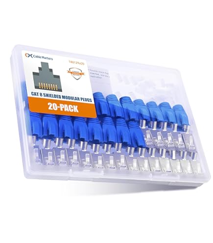 Plug Connettore Connettori Per Cavo Di Rete RJ45 Passo 8/8 8P8C, Confezione Da 100 Pezzi FAEG FG15063 - Foto 2