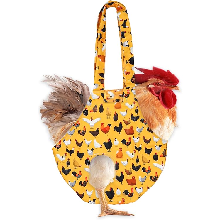 Produktbild von NOENNULL Hühnerhalter-Tasche, Fang-Handtasche, Hühnerträger Mit Griff, Hühnerbedarf, Medizinische Tasche Henne, Hahn, Geflügel, Hühnertransport, Reisen, Wandern, Fahren (L