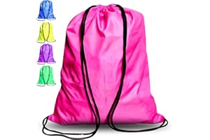 LUMAZU Unisex Drawstring Bags, PE Bags Drawstring Gym Bag, Large Backpack String Swimming Bag Trainer Bag Personalized Drawstring Bag, Carry Handle for Sports, School, Gym, Travel, Swimming.