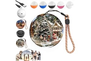 XPWGHAP lumiorb WiFi Crystal Ball 3D Video & Photo Memory Sphere,erinnerungskugel Video,Memory Orb Lamp, 2.7 Inch Crystal Video Sphere Player,personalisiertes 3D-Video-Kristallkugel-Geschenk für Famil-White