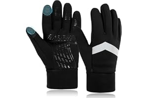 VINUWU Handschuhe Kinder Wasserdicht Winter Softshell Warme Reithandschuhe Anti-Rutsch Winddicht Thermohandschuhe Kinder Fahrradhandschuhe Fleece Wasserfest Radhandschuhe Outdoor Sport