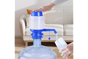 BUUMIN 5 Gallon Water Jug Pump, Manual Hand Pressure Drinking Fountain, Fits Most 2-6 Gallon Coolers, Portable Kettle Bottle Dispenser