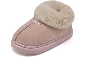 Vorgelen Pantofole Bambini Caldo Ciabatte Inverno Peluche Pantofola Antiscivolo Morbido Scarpe da Casa Comode Interne Esterno Slipper per Ragazze Ragazzi