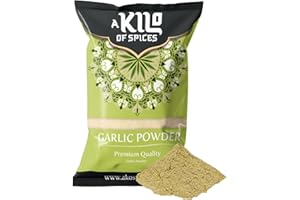 A Kilo of Spices | Garlic Powder 1Kg | Ideal for Cooking, Seasoning & Marinades | Freshly Packed Garlic Ground Powder for Maximum Flavour & Aroma | Essential Spice for Everyday Use