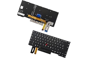 TABLE-KING German ersatztastatur Für Lenovo Thinkpad E480 E485 T480S T490 T495 L380 L480 L390 L490 E490 E495 R480 R490 S2 3rd Gen S2 4th(Hintergrundbeleuchtung)
