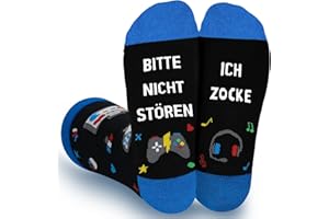 WAMIOKAGRO Lustige Geschenke für Männer Frauen, Socken mit Spruch, Geschenkideen Weihnachtsgeschenke für Männer Frauen Freund Teenager Jungen, ideal für Gaming Leseratte Fußball- oder Formel 1 Fans
