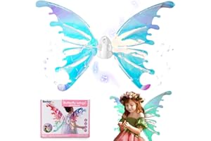 RIKMODY Fairy Wings Light Up Butterfly Wings for Adults Girls Women, LED Elf Wings Electrical Butterfly Wings,Sparkle Electric Moving Angel Wings,Halloween Christmas Cosplay Costume Wings Dress Up Sparkle