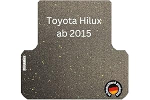PICKUPMATTE Antirutschmatte für Toyota Hilux Invincible 2021 Doppelkabine mit Original-Laderaumwanne (8. Gen.)