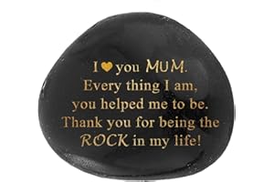 VELENTI Engraved Rock Mother’s Day Gifts and Father’s Day Gifts - You are My Rock” Dad Gifts from Son, Gifts for Dad from Daughter- Gift for Mom- Heart Warming Mummy Birthday Gifts (Mothers Day Gifts)