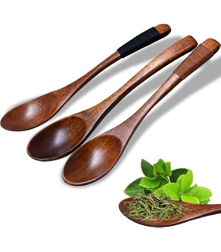 2 cucchiai in legno naturale nanmu da 15 cm, cucchiai in legno, piccoli cucchiai da minestra, cucchiai da portata, cucchiaini in legno per zuppa, bagno, sale, caffè, tè, miele, dessert, per mescolare