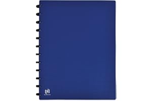 OXFORD Protège-Documents Variozip Memphis A4 60 vues / 30 pochettes amovibles Couverture Polypro Bleu