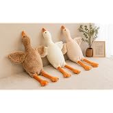 Pel&uuml;ş Kaz,Oyuncak, Yastık,Hamile Yastığı, Beyaz Kuğu Doldurulmuş Hayvan, Komik &Ouml;rdek Peluş Bebek, Sevimli Kaz Peluş Oyuncak D