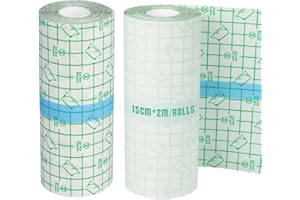 TONBAO 2 Rouleaux de Film Transparent Tatouage (15cm x 2m) - Pansement Waterproof, Seconde Peau pour Protection Tatouage, Natation & Sport