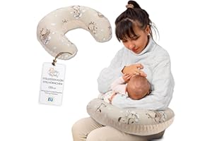Totsy Baby Cuscino allattamento e gravidanza Basic 130 cm - cuscini neonato per allattare e dormire accessori per mamma y bebe lavabile e multifunzione Oeko-Tex Giraffe