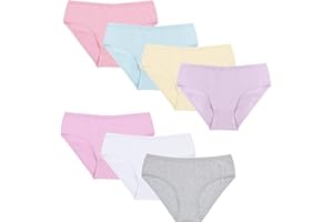 Power Flower Girls Multipack Essential Cotton Briefs Comfortable Knickers Underpants Size 2-12 Years Underwear (Pack of 7)