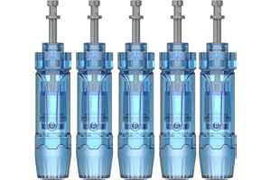 LAZZYBEAUTY 5 Pz Ago di Ricambio per Penna Microneedling Nano-S per Modelli Dr.pen A11 A9 M8S A8S, Punte di Ricambio Monouso Autentiche per Cartucce di Aghi per Microneedling Accessori (Nano-S, 5 Pcs)