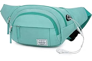 Wind Took Riñonera Mujer Bolso Cintura Mujer Riñoneras Moda Impermeable Ajustable Grande para al Aire Libre Deportiva Viaje