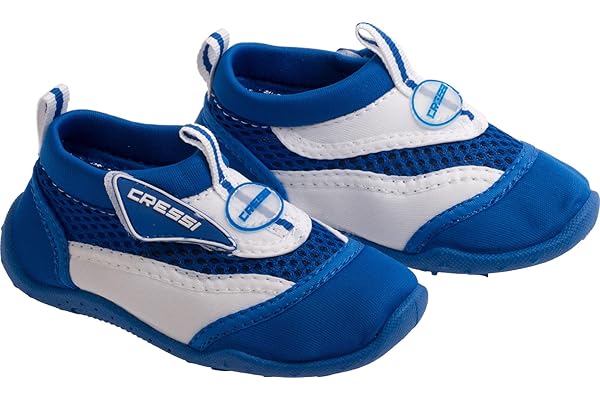 CRESSI Coral JR Chaussures de Plage et d’Eau pour Enfants Respirantes en Néoprène avec Semelle Antidérapante Protection contre Rochers Oursins Sable Chaud Idéales Piscine Mer et Bateau