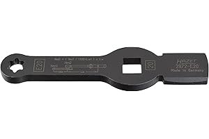 Hazet 2872-E20 Clé à frappe avec 2 surfaces de frappe/carré creux 20 mm torx extérieur Taille E 20 longueur 216 mm