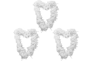 I LOVE FANCY DRESS White Feather Boa Accessory - 67"/170cm Long 60g Feather Boa - Hen Party Stag Do Fancy Dress Costume Accessory