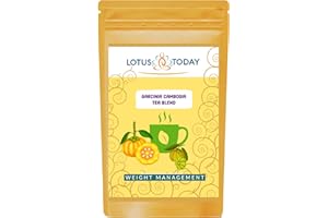 LOTUSTODAY Garcinia Cambogia Herbal Weight Loss Tea. Suppress Food Craving - Burns Fat - Natural Slimming Tea 14 Day Supply