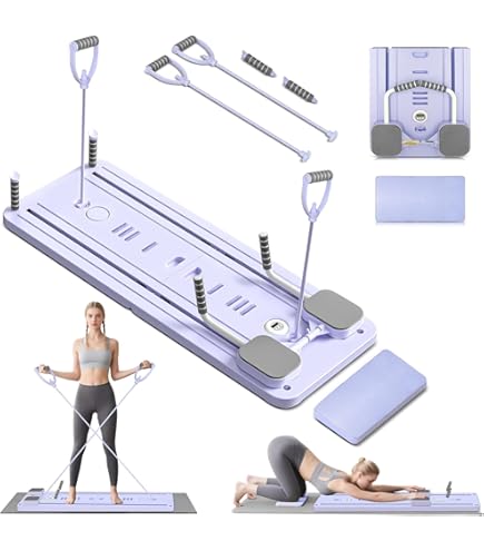 Pilates Reformer Board 6-in-1 - Multifunktionales Fitness Board Für Zuhause
