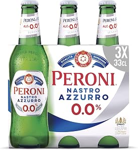 Peroni Nastro Azzurro 0.0 Birra Analcolica Premium Lager 33cl