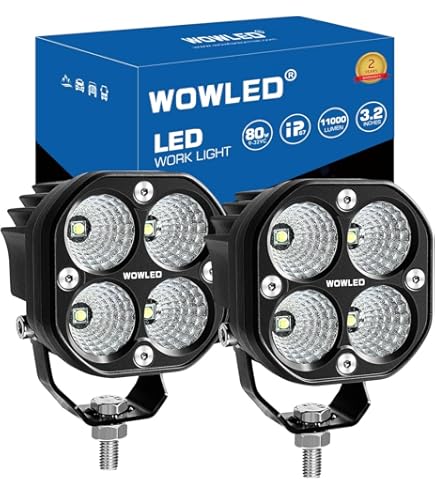 Fog Light 2x 4-Inch LED Work Light Pods - 240W Spot Beam, 24,000LM, For Off-Road, ATV, SUV, Truck (6000K) Fog & Driving Lights For Honda Odyssey - Foto 3