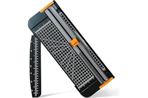 MOWETOO A4 Paper Cutter，Paper Trimmer Guillotine with Automatic Security Safeguard Scrapbooking Tool for Cutting Paper 1