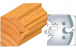 Leman - Jeu de 2 fers profilés acier Ht. 50 mm N°280 Rainure languette lame de volet - 855.280 - Leman