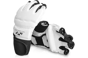 GROOFOO MMA Gants de Boxe Gants d'entraînement pour Sac de Boxe Sparring Taekwondo Boxe, Karaté, Muay Thaï, Sac de Sable Enfant Homme Femme