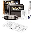 Control D CDMS50 Glucometer kit with 50 Single Foil Strips (Black)