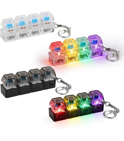 Lot De 3 Mini Claviers Tactiles Anti-stress – Porte-clés Sensoriels Colorés – Clics Satisfaisants – Cadeau Pour école Ou Bureau