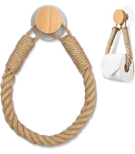 2x Nautische Jute-Seile Für DIY – 50,8 Cm, Für Toilettenpapierhalter & Handtuchring