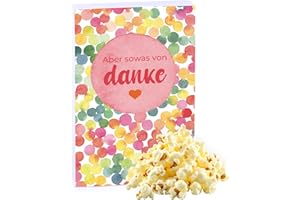 ‎FLAMINGO ON THE BEACH Liebevolles Gastgeschenk – 3x100g Süßes Mikrowellen-Popcorn – Aber sowas von danke – Leckeres Mitgebsel für Hochzeit, Geburtstag & besondere Anlässe – vegan & glutenfrei