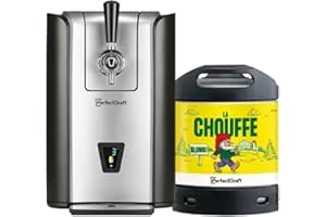 PerfectDraft Pro – Pack Tireuse À Bière + 1 Fût Chouffe 6L – Machine Pression À Domicile – Refroidissement À 3°C – 30 Jours Fraîcheur – Écran LED Température – Idée Cadeau Amateur Bière