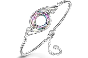 Kate Lynn Mother's Day Gifts for Women Bracelet Crystal Bangle Bracelets for Mum Her Women Sister Wife Girlfriend Birthday Gifts Ladies Personalised Jewellery Box Packaging