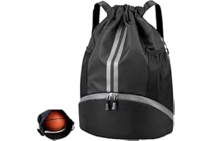 RANYAKE Sacca Sportiva Palestra con Coulisse,Zaino Sportivo di Grandi Dimensioni,Sacca Sportiva per Uomini,Dotata di Scomparto per Scarpe e Srato Isolante,Zaino da Spiaggia Capiente,perSport,Viaggi