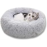 Kiuiom Cuccia Cane Morbida, Letto per Cani Rotondo, Lettino per Animali Domestici a Ciambella, Cuccia per Gatti Cucce per Can