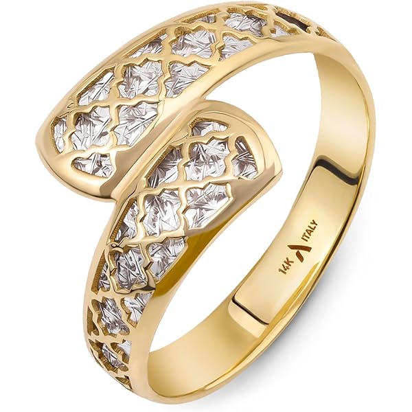 Time RoaD Anillo Mujer Oro 9K De 375 Ml - Diseño Ergonómico Y Ajuste Perfecto AF00011/18 - Ideal Para Compromiso - Pedida - Alianza - Promesa - Con Circonita - Anillos Mujer