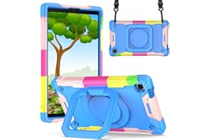 KATUMO Etui do Samsung Galaxy Tab A7 Lite 22.1 cm 2021 (SM-T220/T225/T227), z paskami, odporne na wstrząsy etui do Galaxy A7 Lite etui dla dzieci