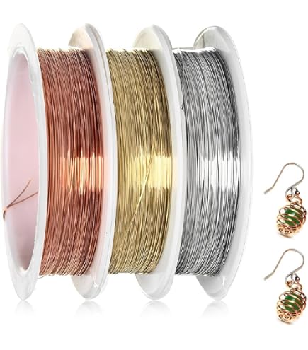 UTILE Fil De Cuivre Souple De Calibre 18, 20, 22, 24 - 99 % - 27,4 M - 27,4 M - Pour Bijoux, Perles Et Travaux Manuels, Fabrication De Bijoux, Loisirs Créatifs, Décorations, Décoration Florale