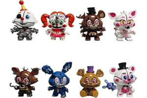GENSHII 8 pcs Five Nights at Freddy's Action Figures Toys Dolls Gifts Cake Toppers, 2.3-3 inches